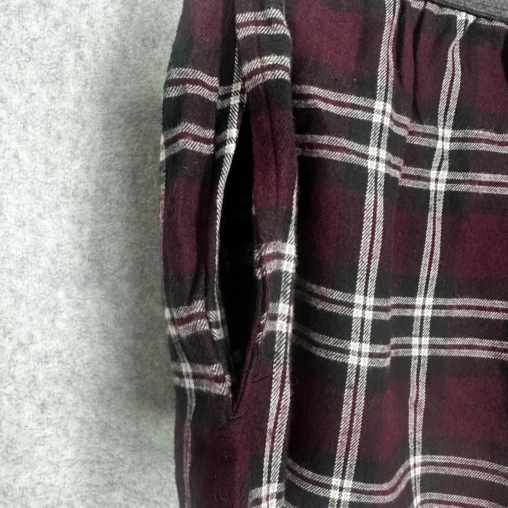 St. John's Bay Mens XL Lounge Pajama Pants Burgundy/White Plaid Elastic Waist - Picture 12 of 13